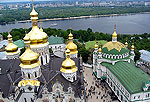 Kiev Photo Gallery. View from the bell tower, Caves Monastery